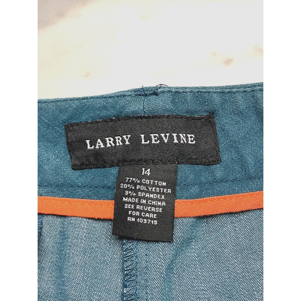 Larry Levine Womens Jade/Green Pants Size 14 - Picture 2 of 8